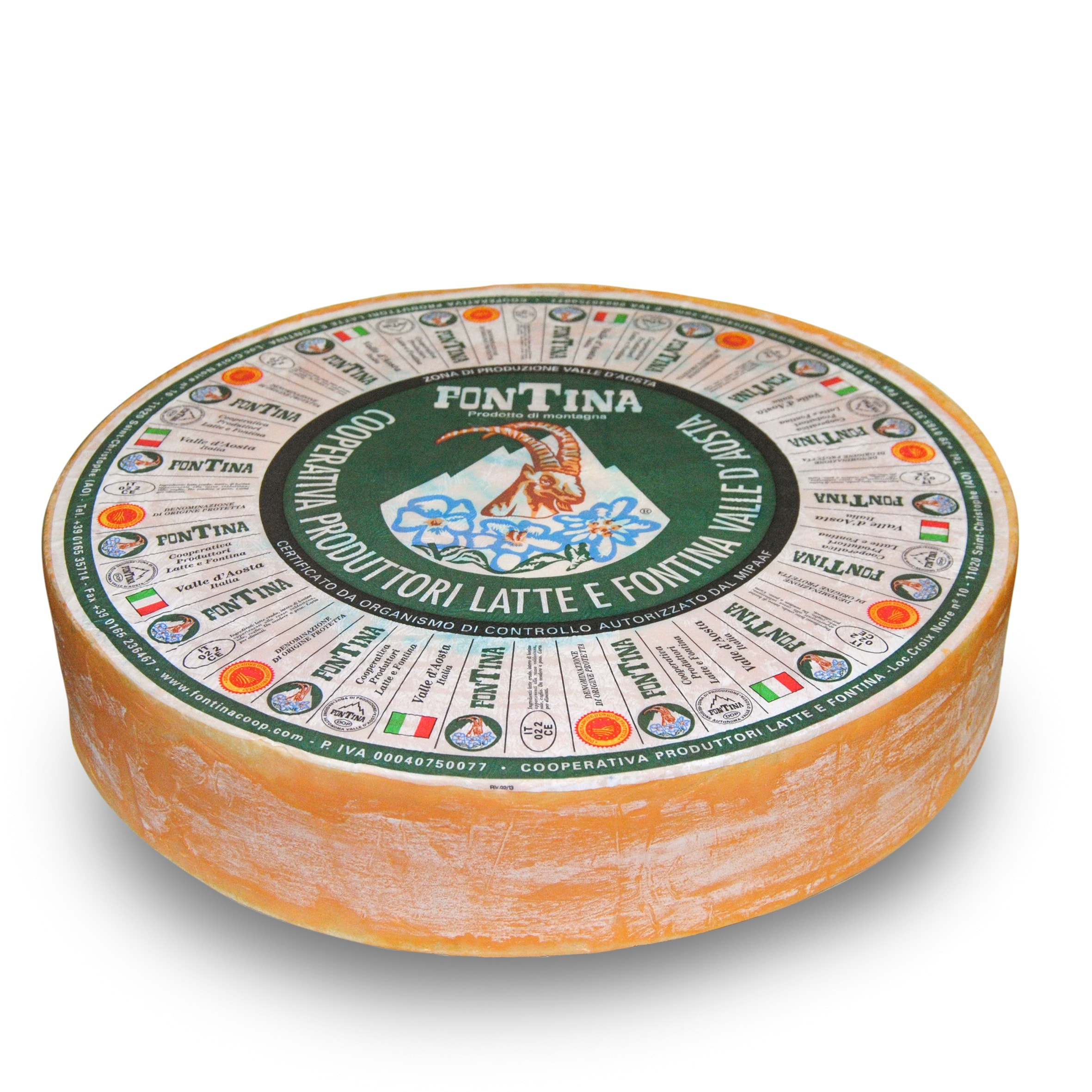 Fontina halbfester cremiger Kuhrohmilchkaese ca. 8 9Kg 1