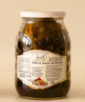 Olive nere al forno Gebackene schwarze Oliven 1Kg 1